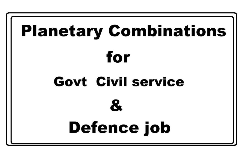 Planetary Combinations for Government Civil Service & Defence Job