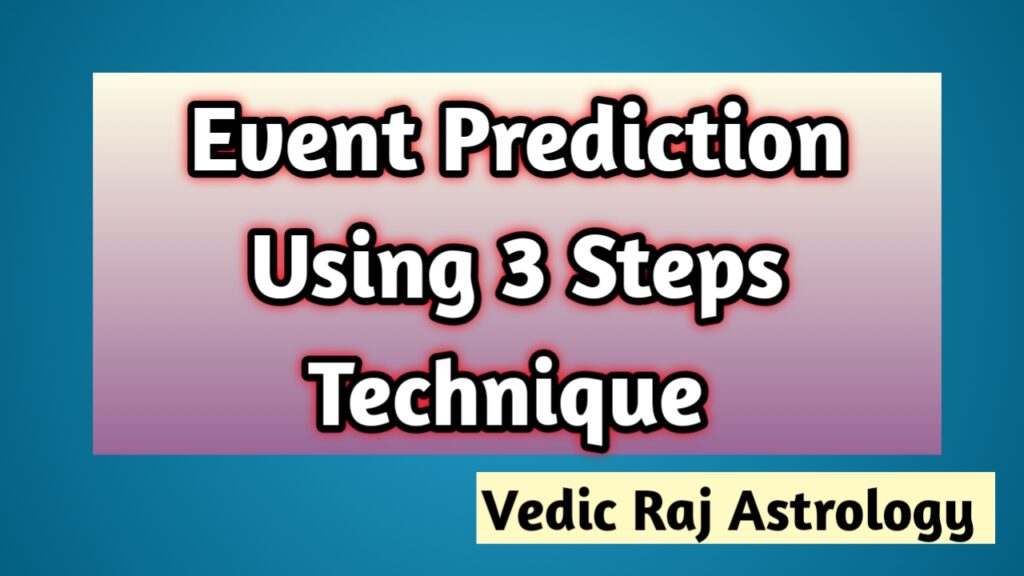 Planetary Significators & Events Predictions Using KP 3 Step Technique
