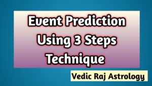 Planetary Significators & Events Predictions Using KP 3 Step Technique