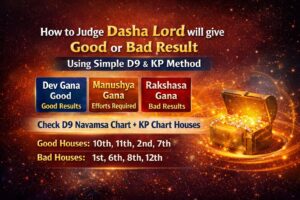 How to Judge Whether a Dasha Lord Will Give Good or Bad Results (Simple D9 + KP Method)