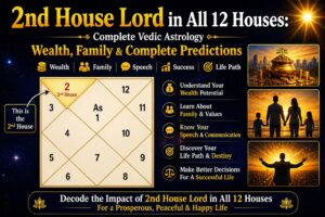 2nd House Lord in All 12 Houses – Wealth, Family & Complete Vedic Astrology Predictions