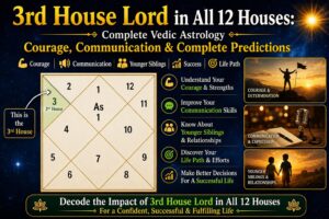 3rd House Lord in All 12 Houses – Courage, Communication & Complete Vedic Astrology Predictions